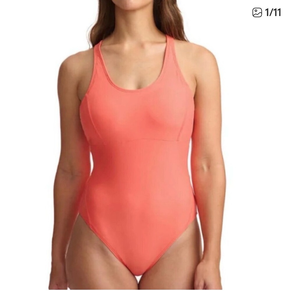 Lole Vibrant Coral One-Piece Swimsuit, size 6
